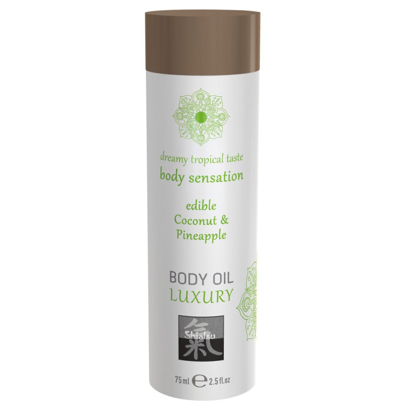 Shiatsu huile de massage Comestible Coco et Ananas 75mL